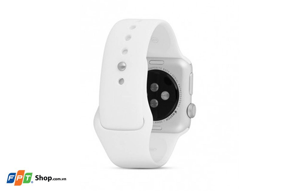 Apple Watch Series 1 38mm, viền nhôm, dây màu trắng